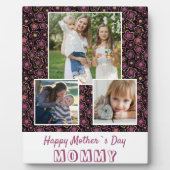 Niedliche Blume Frohe Muttertag 3 Foto Fotoplatte (Vorderseite)