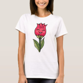 Niedliche Blume Frühjahrskartoon T-Shirt
