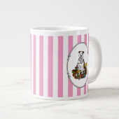 Niedliche Blume Gardener Pit Bull (lt brindle whit Jumbo-Tasse (Vorderseite Rechts)