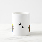 Niedliche Blume Gardener Pit Bull (lt brindle whit Kaffeetasse (Mittel)