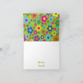 Niedliche Blume Geburtstagspartei Karte (Innenseite)