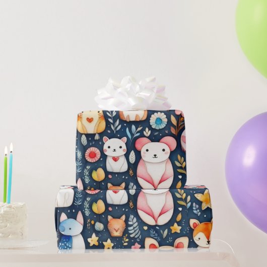 Niedliche Blume Geschenkpapier (Partygeschenke)