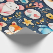 Niedliche Blume Geschenkpapier (Ecke)