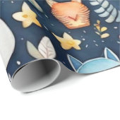 Niedliche Blume Geschenkpapier (Rolleneckpunkt)