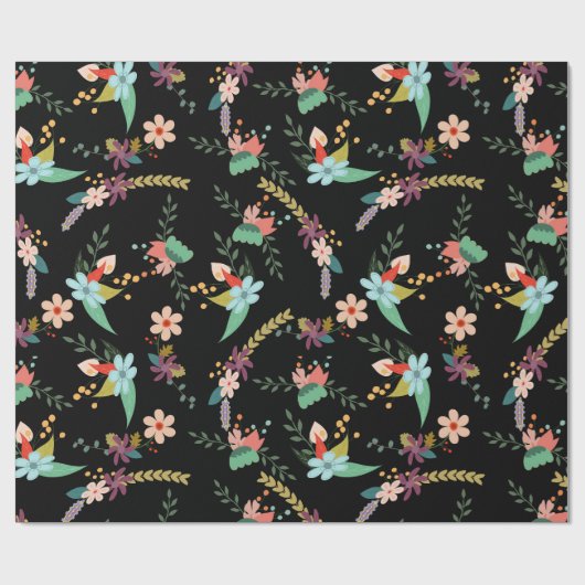 Niedliche Blume Geschenkpapier (Flach)