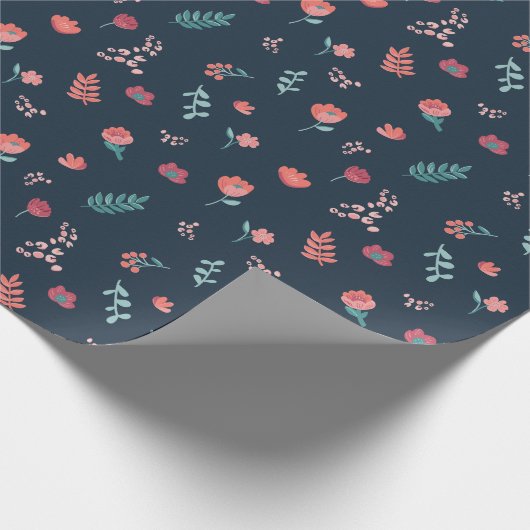 Niedliche Blume Geschenkpapier (Ecke)