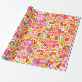Niedliche Blume Geschenkpapier (Ungerollt)