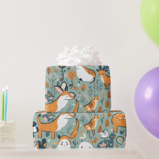 Niedliche Blume Geschenkpapier (Partygeschenke)