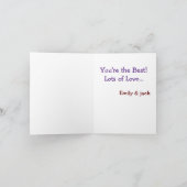 Niedliche Blume Glückliches Foto am Muttertag Karte (Innenseite)