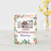 Niedliche Blume Glückliches Foto am Muttertag Karte (Gelbe Blume)