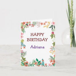 Niedliche Blume Glückliches Foto am Muttertag Karte