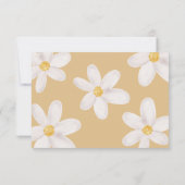 Niedliche Blume Goldwaschmaschine Tombola Babydusc Einladung (Rückseite)