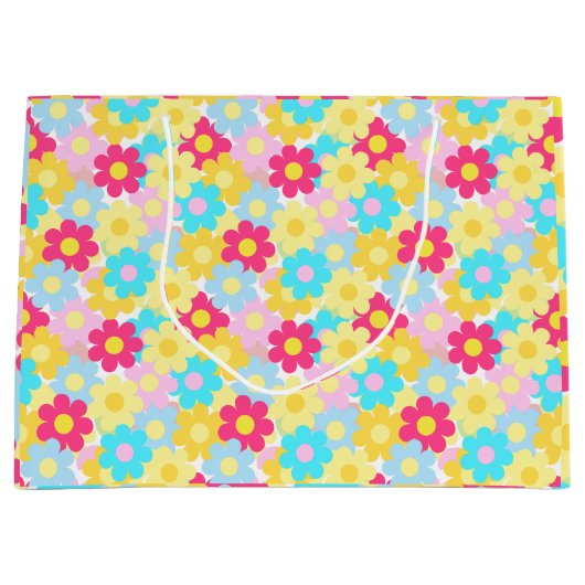 Niedliche Blume Große Geschenktüte (Vorderseite)