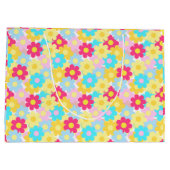 Niedliche Blume Große Geschenktüte (Rückseite)