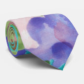 Niedliche Blume Handfarben Krawatte (Gerollt)