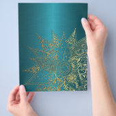 Niedliche Blume handgezeichnetes Design Flyer (Hand)