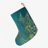 Niedliche Blume handgezeichnetes Design Kleiner Weihnachtsstrumpf (Rückseite (Hängend))