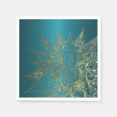 Niedliche Blume handgezeichnetes Design Serviette (Vorderseite)