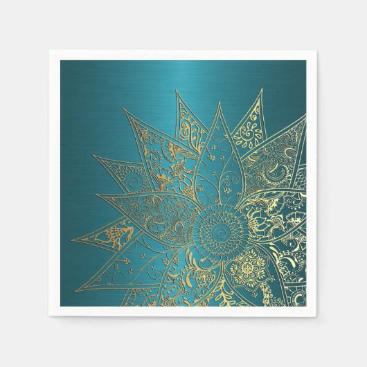 Niedliche Blume handgezeichnetes Design Serviette (Vorderseite)