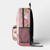 Niedliche Blume Illustriert Girl-Backpack Bedruckter Rucksack (Rechts)