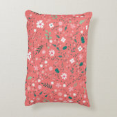 Niedliche Blume im Herbst Illustration Blumenmuste Dekokissen (Rückseite(Vertikal))