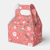 Niedliche Blume im Herbst Illustration Blumenmuste Geschenkschachtel (Rückseite)