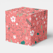 Niedliche Blume im Herbst Illustration Blumenmuste Geschenkschachtel (Rückseite)