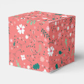 Niedliche Blume im Herbst Illustration Blumenmuste Geschenkschachtel (Rückseite)