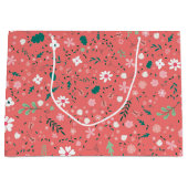 Niedliche Blume im Herbst Illustration Blumenmuste Große Geschenktüte (Vorderseite)