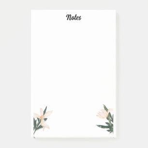 Niedliche Blume & Individuelle Name, einfach Perso Post-it Klebezettel