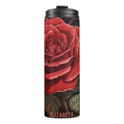 Niedliche Blume isolierte Tasse Custom Tumbler (Vorderseite)