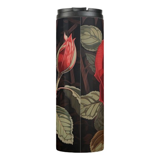 Niedliche Blume isolierte Tasse Custom Tumbler (Rückseite)