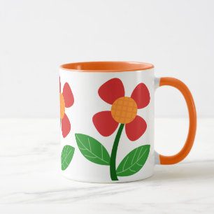 Niedliche Blume Kaffee Tasse