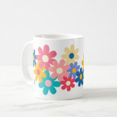 Niedliche Blume Kaffeetasse (Vorderseite Links)