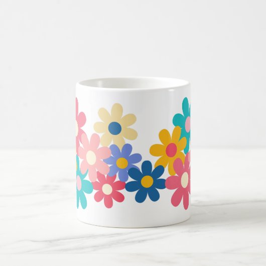 Niedliche Blume Kaffeetasse (Mittel)