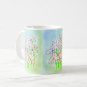 Niedliche Blume Kaffeetasse (Vorderseite Links)
