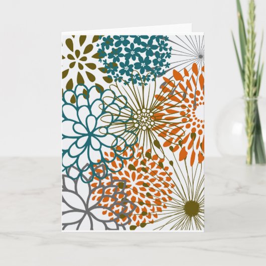 Niedliche Blume Karte (Vorderseite)