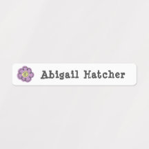 Niedliche Blume Kids Kleidung Etikett Hautweiß