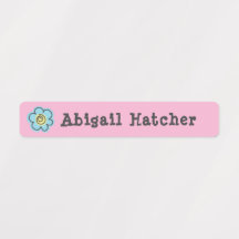 Niedliche Blume Kinder Kleidung Etikett Hautfarbe 