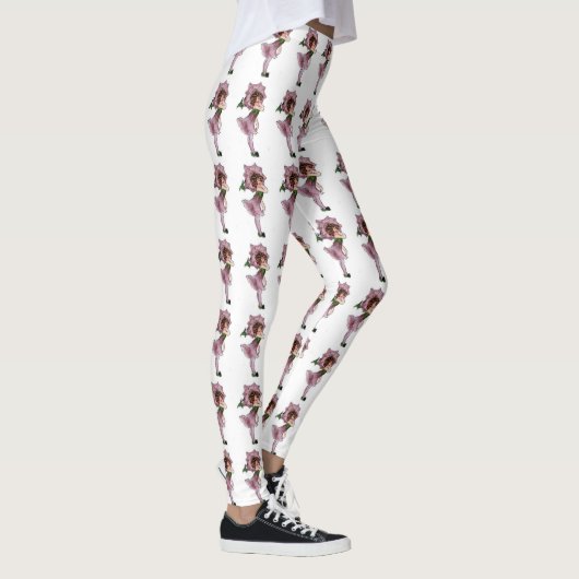 Niedliche Blume Kinder morgens Ruhm Blumenzauber C Leggings (Rechts)