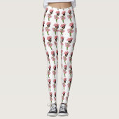 Niedliche Blume Kinder Wilde Rose Blumenstrauß Car Leggings (Vorderseite)