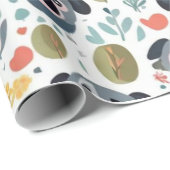 Niedliche Blume koalas Tiere Bäume Wrapping Paper Geschenkpapier (Rolleneckpunkt)