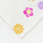 Niedliche Blume Krone Unicorn Kinderspielplatz Fleecedecke (Ecke)