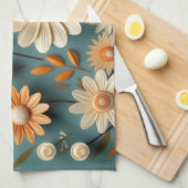 Niedliche Blume Küchentuch (Viertel Falte)