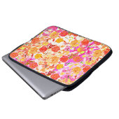 Niedliche Blume Laptopschutzhülle (Vorne Knopf)