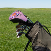Niedliche Blume Lila Pink Blue Boho Daisy Bisexual Golf Headcover (In SItu)