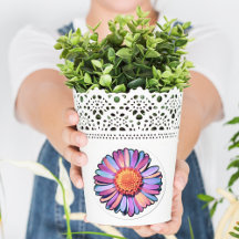 Niedliche Blume Lila Pink Blue Boho Daisy Bisexual