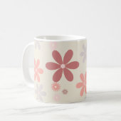 niedliche Blume Mädchen Glitzer Kaffeetasse (Vorderseite Links)
