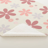 niedliche Blume Mädchen Glitzer Sherpadecke (3/4)