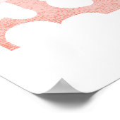 Niedliche Blume Markt Retro Daisy Rosa Terracotta Poster (Ecke)